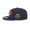 Chicago Bears Script Logo Fitted Hat in Navy 3 Chicago Bears Script Logo Fitted Hat in Navy