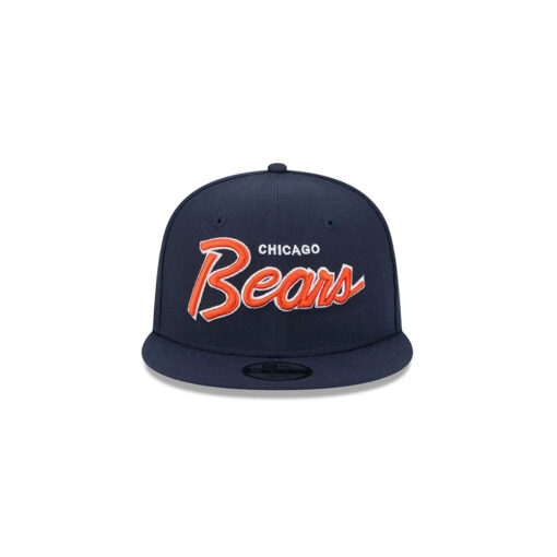 Chicago Bears Script Logo Kids Snapback Hat in Navy
