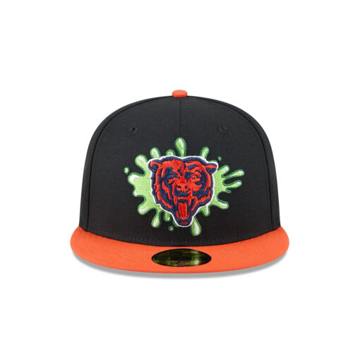 Chicago Bears Slime Graphic Fitted Hat in Green