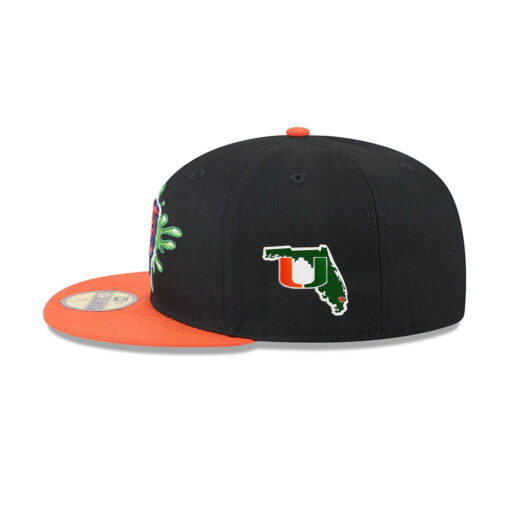 Chicago Bears Slime Graphic Fitted Hat in Green