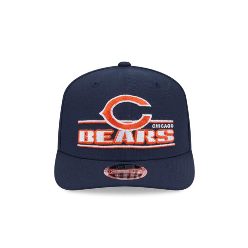 Chicago Bears Statement Logo Stretch Snap Hat in Navy Chicago Bears Statement Logo Stretch Snap Hat in Navy