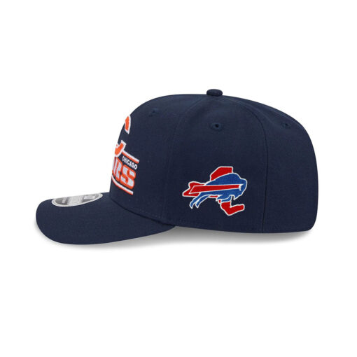 Chicago Bears Statement Logo Stretch Snap Hat in Navy Chicago Bears Statement Logo Stretch Snap Hat in Navy