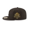 Chicago Bears Tonal C Mark Wordmark Side Patch Fitted Hat in Black 2 Chicago Bears Tonal C Mark Wordmark Side Patch Fitted Hat in Black