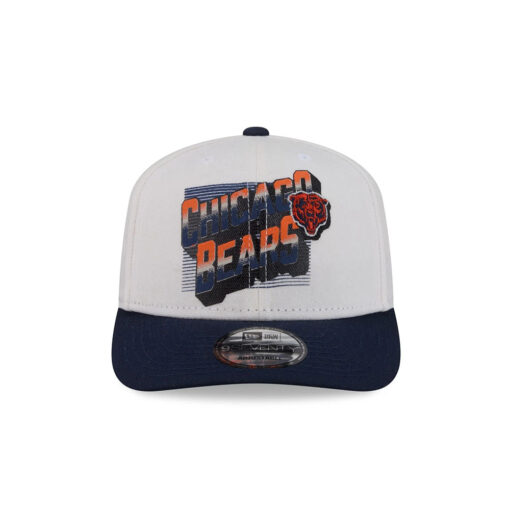 Chicago Bears Two-Tone Adjustable Hat in Cream and Navy