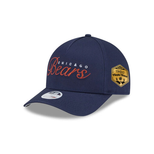 Chicago Bears Women’s Metallic Logo A-Frame Snapback Hat in Navy Chicago Bears Women’s Metallic Logo A-Frame Snapback Hat in Navy