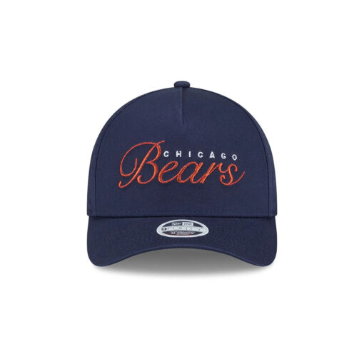 Chicago Bears Women’s Metallic Logo A-Frame Snapback Hat in Navy Chicago Bears Women’s Metallic Logo A-Frame Snapback Hat in Navy