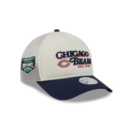 Chicago Bears Women’s Retro Logo A-Frame Trucker Hat in White