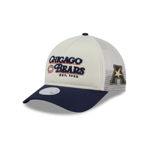 Chicago Bears Women’s Retro Logo A-Frame Trucker Hat in White Chicago Bears Women’s Retro Logo A-Frame Trucker Hat in White
