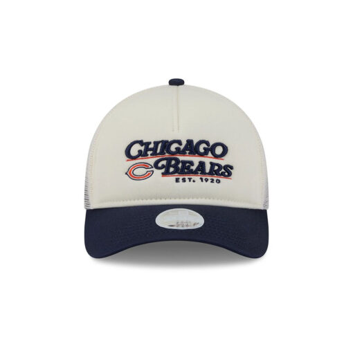 Chicago Bears Women’s Retro Logo A-Frame Trucker Hat in White Chicago Bears Women’s Retro Logo A-Frame Trucker Hat in White