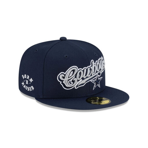 Dallas Cowboys Born x Raised Script Fitted Hat