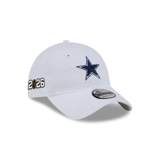 Dallas Cowboys Logo Adjustable Hat in White