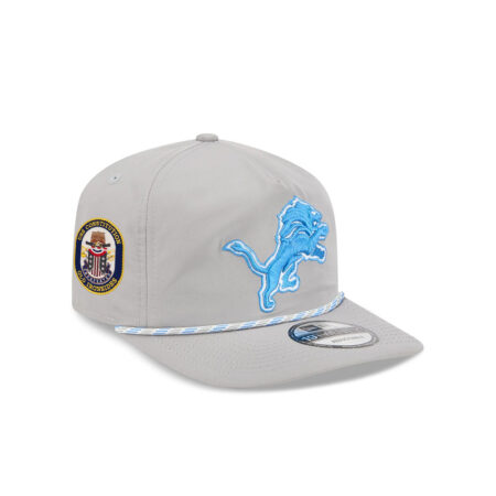 Detroit Lions Logo Snapback Hat in Gray