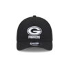 Green Bay Packers Black and White Logo A-Frame Snapback Hat in Black and White