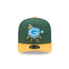 Green Bay Packers Cartoon Logo A-Frame Snapback Hat in Green 3 Green Bay Packers Cartoon Logo A-Frame Snapback Hat in Green