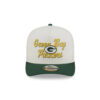 Green Bay Packers Chainstitch Logo A-Frame Snapback Hat in Green