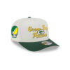 Green Bay Packers Chainstitch Logo A-Frame Snapback Hat in Green