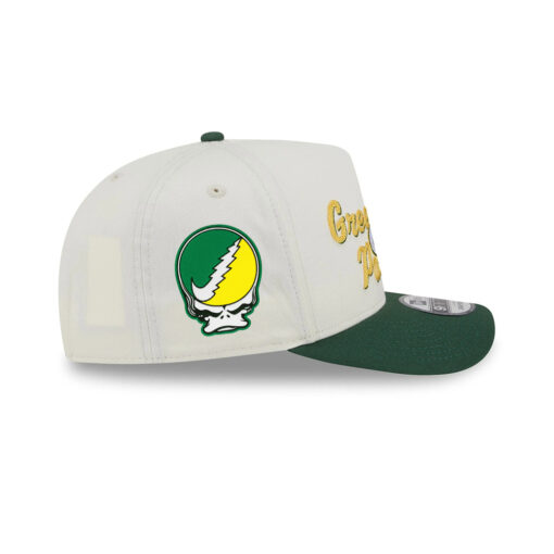 Green Bay Packers Chainstitch Logo A-Frame Snapback Hat in Green