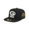 Green Bay Packers Chiseled Logo A-Frame Fitted Hat in Green