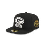 Green Bay Packers Chiseled Logo A-Frame Fitted Hat in Green