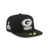 Green Bay Packers Chiseled Logo A-Frame Fitted Hat in Green