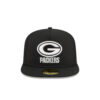Green Bay Packers Chiseled Logo A-Frame Fitted Hat in Green
