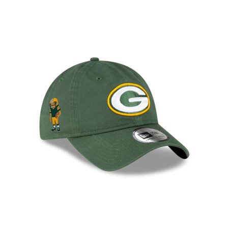 Green Bay Packers Concho Detail Adjustable Hat in Green