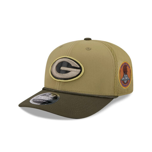 Green Bay Packers Military-Inspired Rope Stretch Snap Hat in Olive