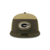 Green Bay Packers Military-Inspired Split Panel Rope Snapback Hat in Olive