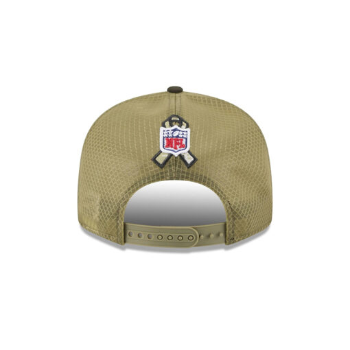Green Bay Packers Military-Inspired Split Panel Rope Snapback Hat in Olive