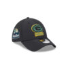 Green Bay Packers Night Logo Stretch Fit Hat in Black