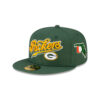 Green Bay Packers Script Logo Fitted Hat in Green