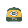 Green Bay Packers Split Panel Stretch Snap Hat in Green and Yellow