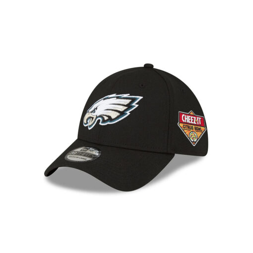 Philadelphia Eagles Citrus Bowl Patch Stretch Fit Cap in Black Philadelphia Eagles Citrus Bowl Patch Stretch Fit Cap in Black