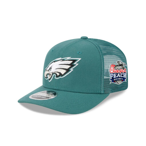 Philadelphia Eagles Eagle Head Mesh Back Trucker Hat in Midnight Green