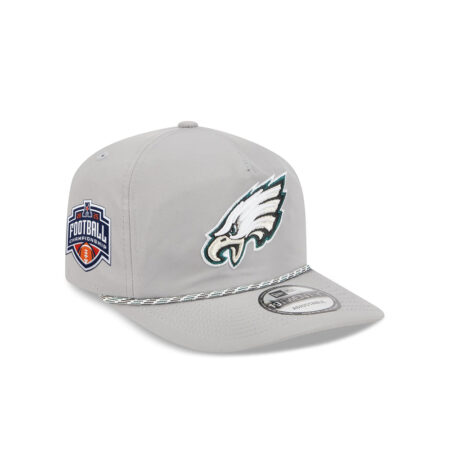 Philadelphia Eagles Eagle Head Rope Side Patch Adjustable Hat in Gray