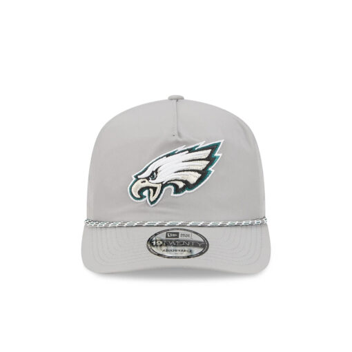 Philadelphia Eagles Eagle Head Rope Side Patch Adjustable Hat in Gray Philadelphia Eagles Eagle Head Rope Side Patch Adjustable Hat in Gray