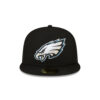 Philadelphia Eagles Eagle Head Side Patch Fitted Hat in Black 2 Philadelphia Eagles Eagle Head Side Patch Fitted Hat in Black