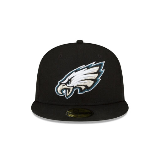 Philadelphia Eagles Eagle Head Side Patch Fitted Hat in Black Philadelphia Eagles Eagle Head Side Patch Fitted Hat in Black
