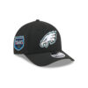 Philadelphia Eagles Eagle Head Side Patch Snapback Hat in Black