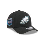 Philadelphia Eagles Eagle Head Side Patch Snapback Hat in Black