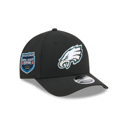 Philadelphia Eagles Eagle Head Side Patch Snapback Hat in Black