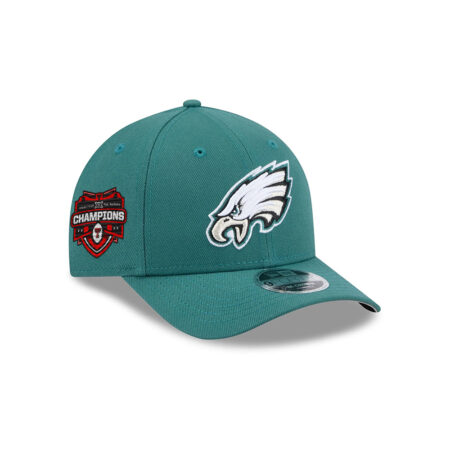 Philadelphia Eagles Eagle Head Side Patch Snapback Hat in Midnight Green