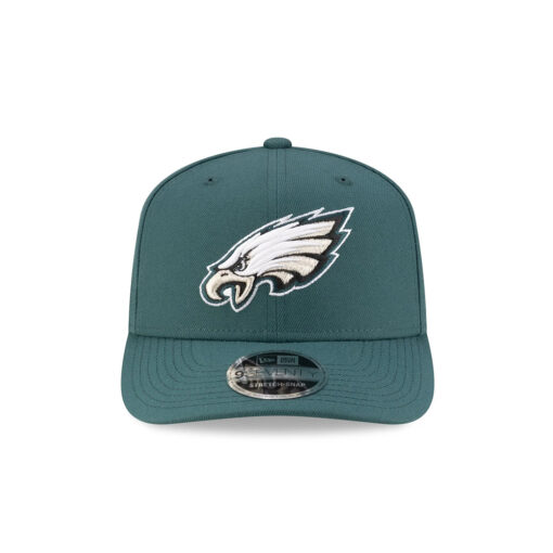 Philadelphia Eagles Head Side Patch Stretch Snap Hat in Midnight Green Philadelphia Eagles Head Side Patch Stretch Snap Hat in Midnight Green
