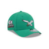 Philadelphia Eagles Historic Flying Eagle Side Patch Snapback Hat in Green