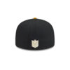 Philadelphia Eagles Metallic Gold Eagle Head Side Patch Fitted Hat in Black and Gold