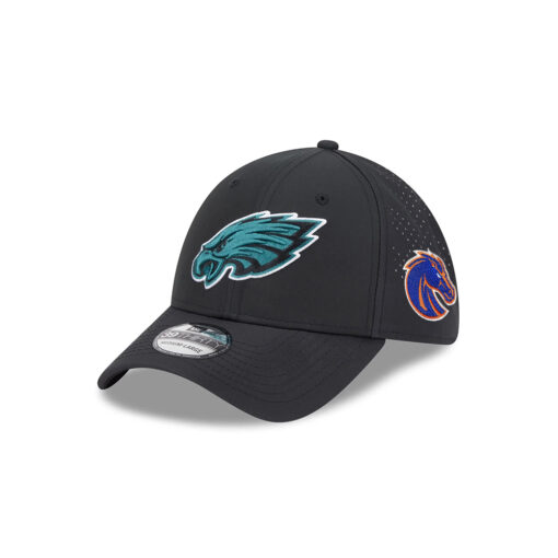 Philadelphia Eagles Midnight Green Eagle Head Side Patch Stretch Fit Hat in Black Philadelphia Eagles Midnight Green Eagle Head Side Patch Stretch Fit Hat in Black