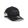Philadelphia Eagles Script Wordmark Side Patch Adjustable Hat in Black