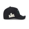 Philadelphia Eagles Script Wordmark Side Patch Adjustable Hat in Black 2 Philadelphia Eagles Script Wordmark Side Patch Adjustable Hat in Black