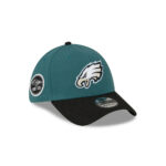 Philadelphia Eagles SEC Patch Stretch Fit Cap in Green and Black