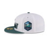Philadelphia Eagles Super Bowl LIX Champions Side Patch Fitted Hat in White and Midnight Green 2 Philadelphia Eagles Super Bowl LIX Champions Side Patch Fitted Hat in White and Midnight Green